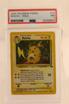 1999 Fossil Raichu Holo PSA 7